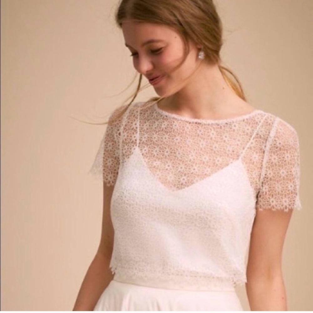 Jenny Yoo for BHLDN Wedding Topper. Worn once.